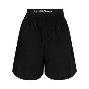 Balenciaga Logo Hybrid Boxer Shorts Black Mens